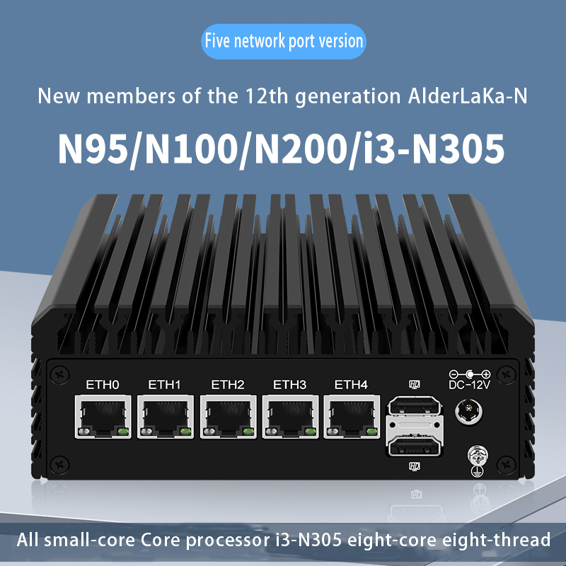 Intel 12th generation N series N100/N200/i3-N305 soft router 5