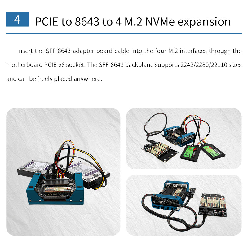 Magic Computer N200/i3-N305 small host PCIe x8 slot 4NVme supports expansion of 2x10G network card DIY players’ new favorite 3D printing